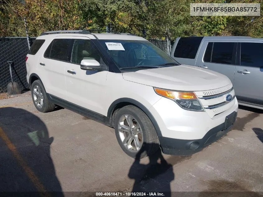 1FMHK8F85BGA85772 2011 Ford Explorer Limited