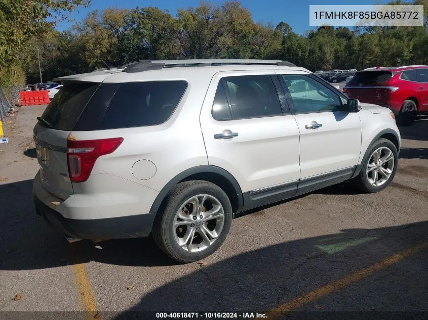 1FMHK8F85BGA85772 2011 Ford Explorer Limited