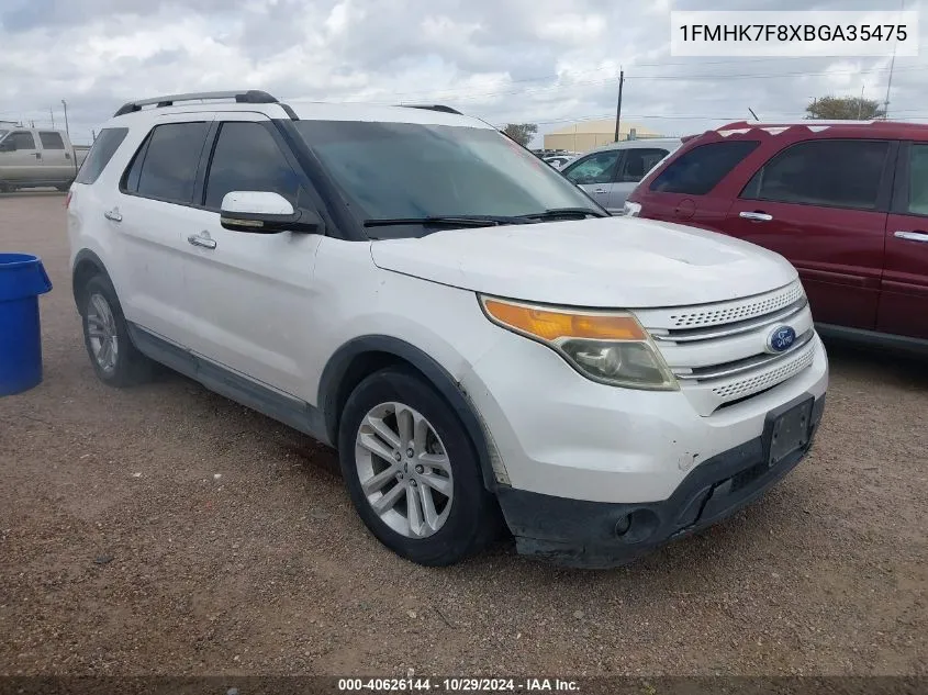 2011 Ford Explorer Limited VIN: 1FMHK7F8XBGA35475 Lot: 40626144