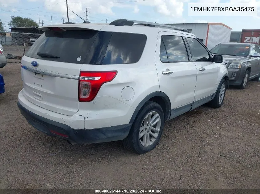 2011 Ford Explorer Limited VIN: 1FMHK7F8XBGA35475 Lot: 40626144