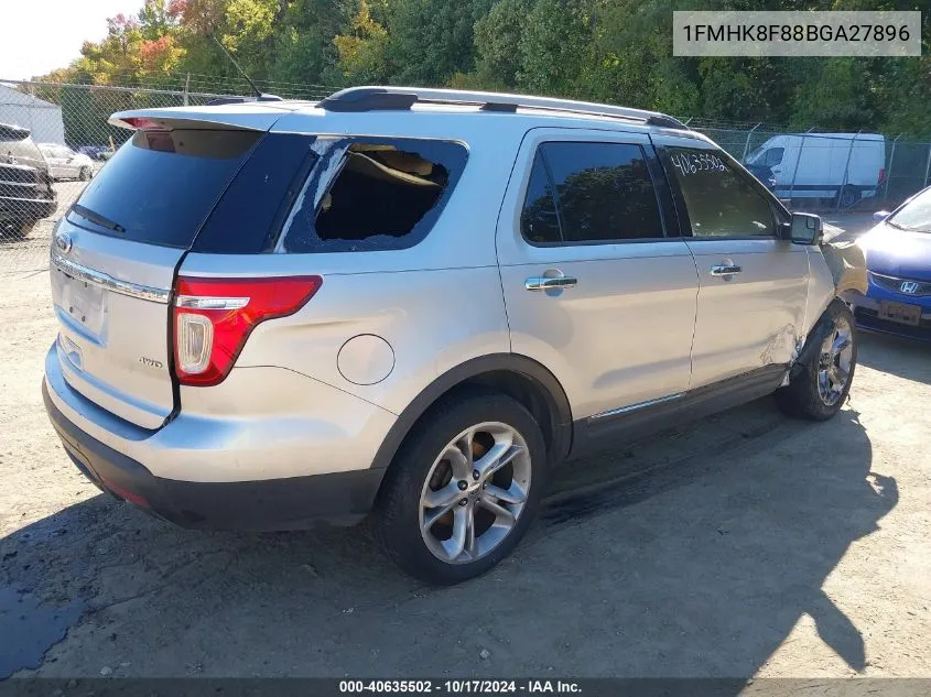 2011 Ford Explorer Limited VIN: 1FMHK8F88BGA27896 Lot: 40635502