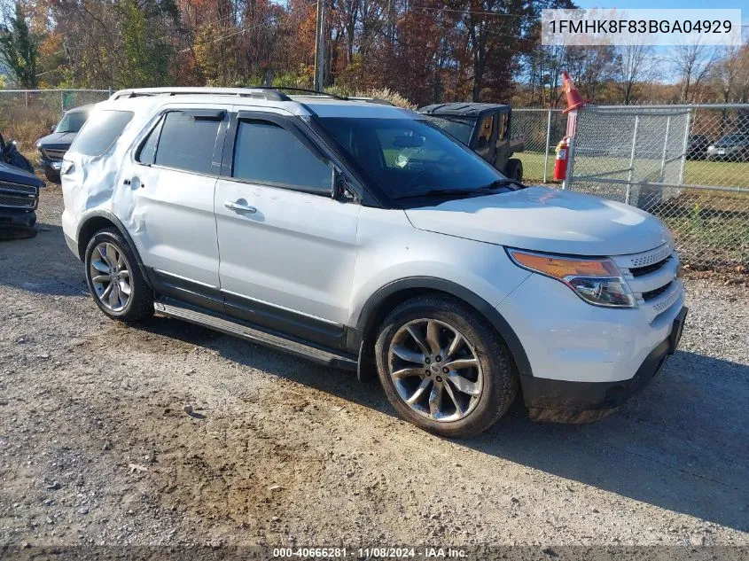 1FMHK8F83BGA04929 2011 Ford Explorer Limited