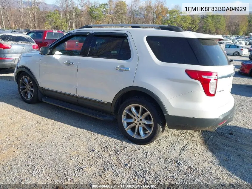 1FMHK8F83BGA04929 2011 Ford Explorer Limited