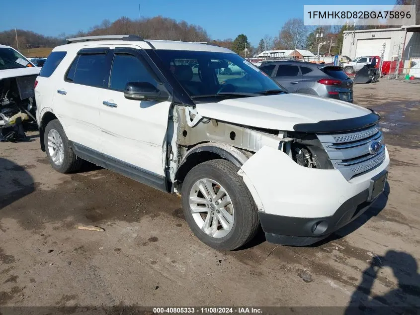 2011 Ford Explorer Xlt VIN: 1FMHK8D82BGA75896 Lot: 40805333