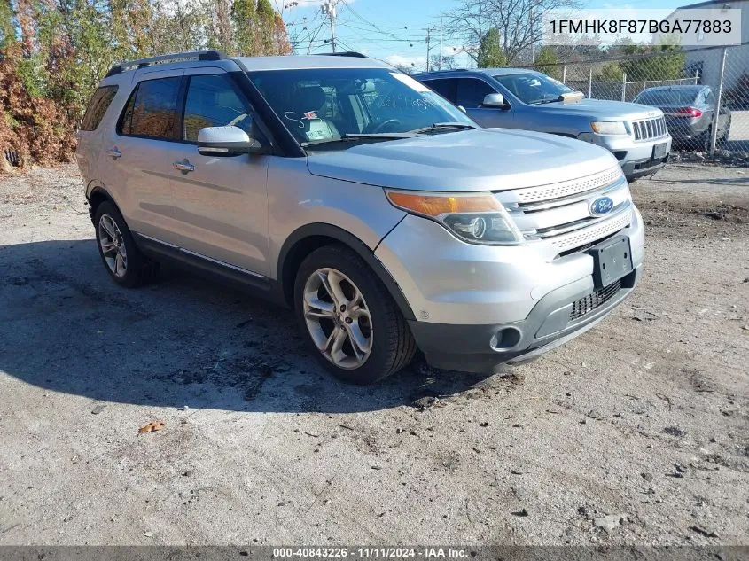 2011 Ford Explorer Limited VIN: 1FMHK8F87BGA77883 Lot: 40843226