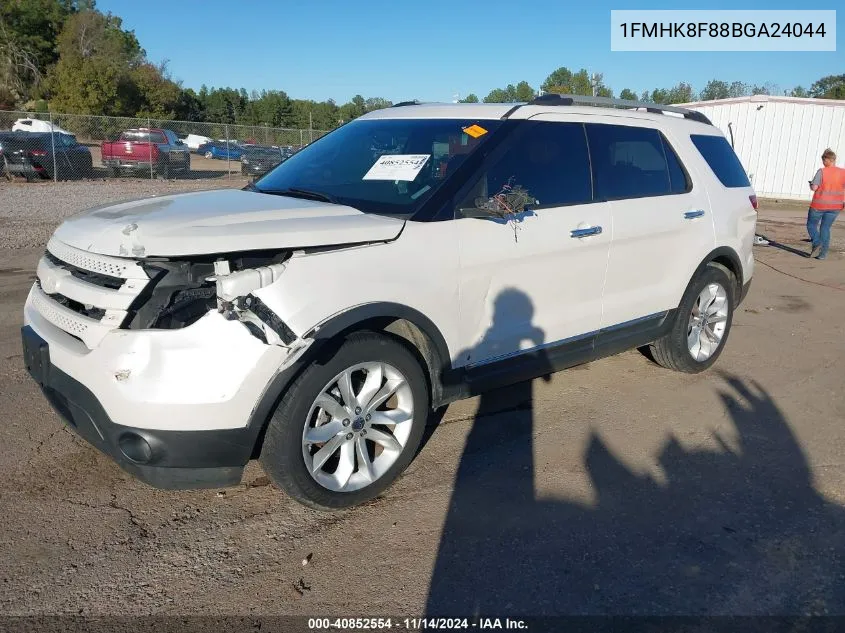 2011 Ford Explorer Limited VIN: 1FMHK8F88BGA24044 Lot: 40852554