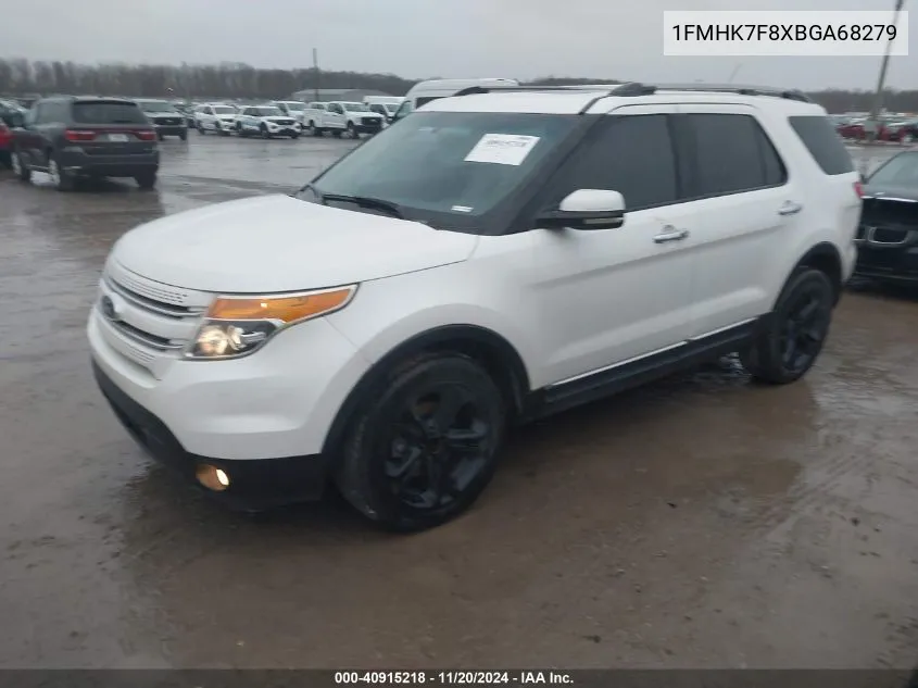 2011 Ford Explorer Limited VIN: 1FMHK7F8XBGA68279 Lot: 40915218