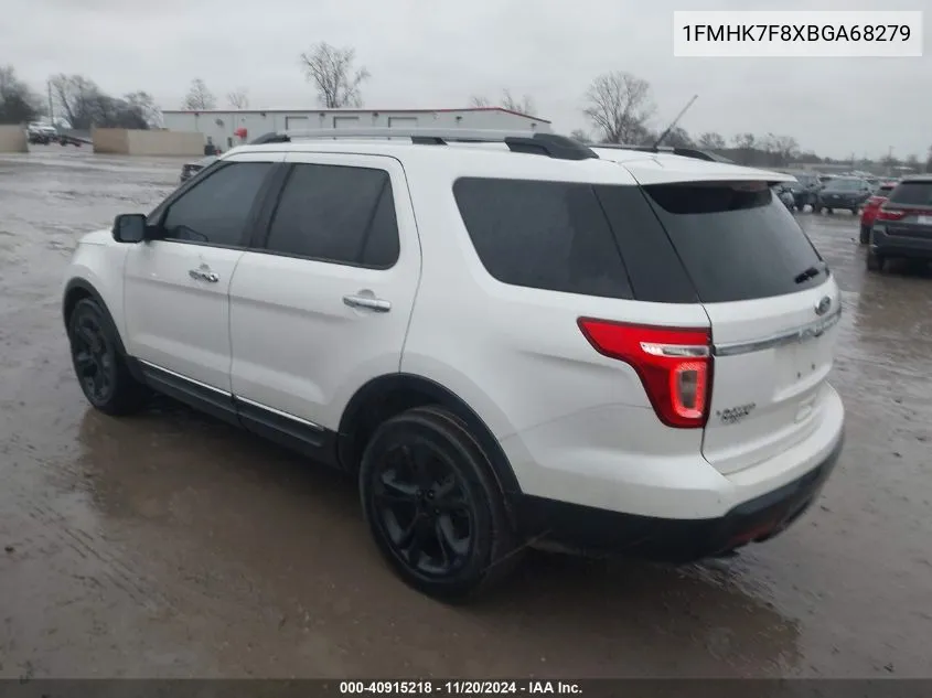 2011 Ford Explorer Limited VIN: 1FMHK7F8XBGA68279 Lot: 40915218