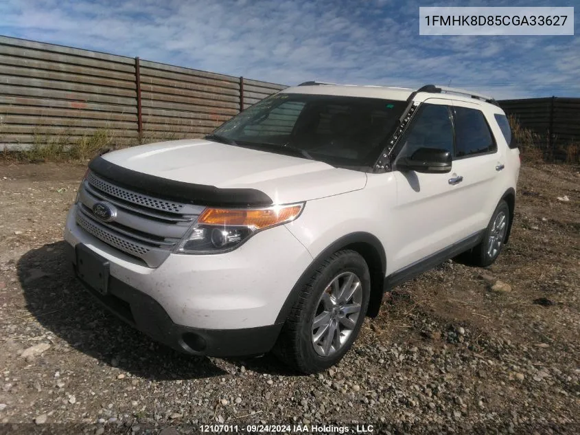 2012 Ford Explorer Xlt VIN: 1FMHK8D85CGA33627 Lot: 12107011