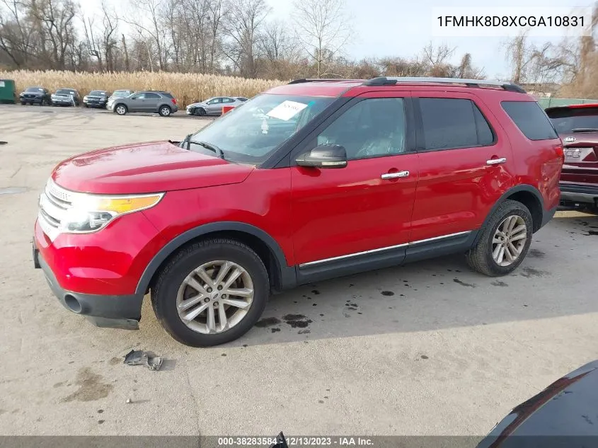 2012 Ford Explorer Xlt VIN: 1FMHK8D8XCGA10831 Lot: 38283584