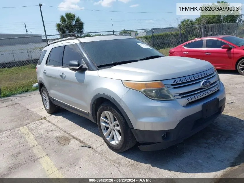 1FMHK7D82CGA99093 2012 Ford Explorer Xlt