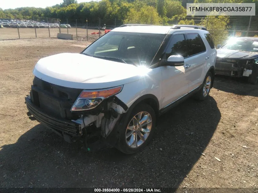 1FMHK8F89CGA35877 2012 Ford Explorer Limited