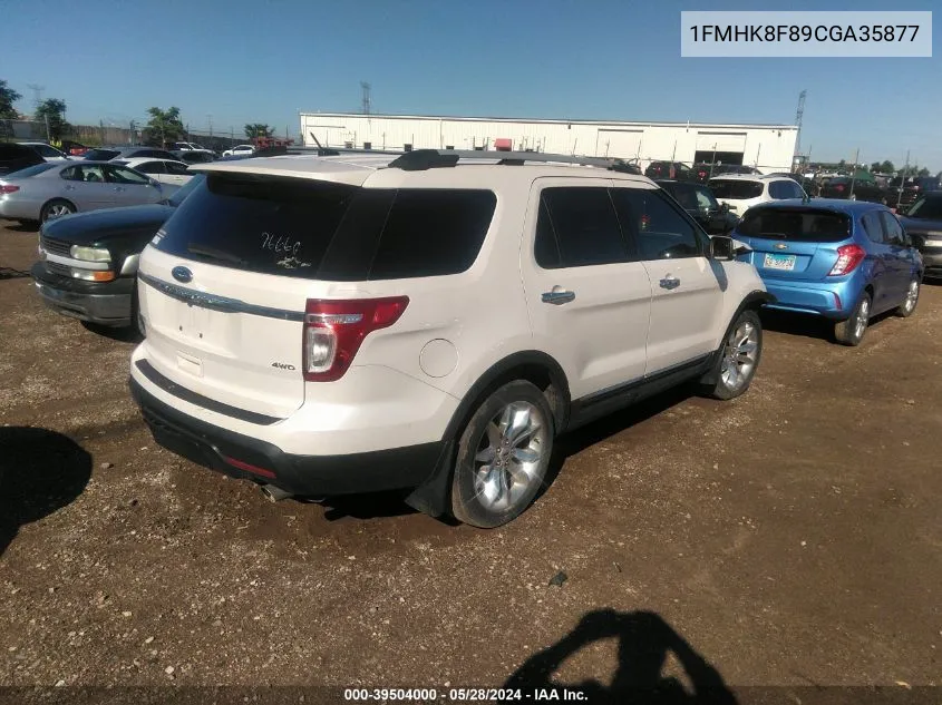 1FMHK8F89CGA35877 2012 Ford Explorer Limited