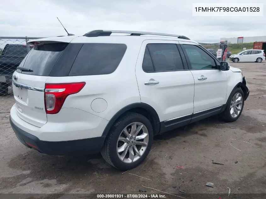 1FMHK7F98CGA01528 2012 Ford Explorer Limited