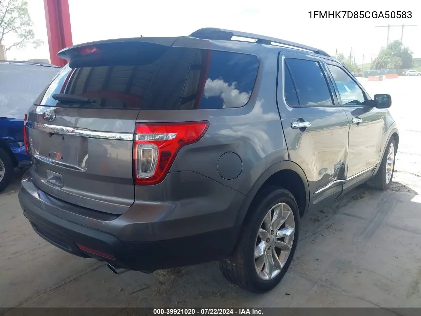 1FMHK7D85CGA50583 2012 Ford Explorer Xlt