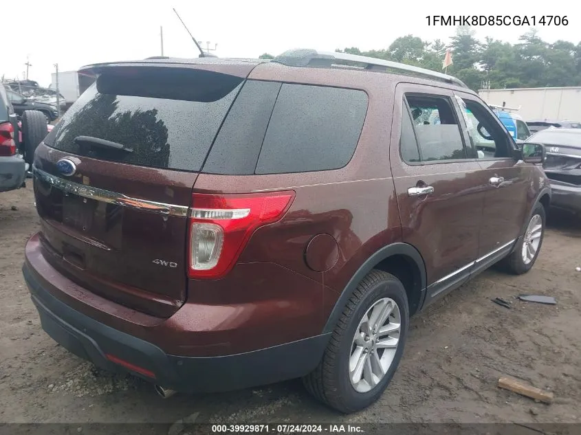 1FMHK8D85CGA14706 2012 Ford Explorer Xlt