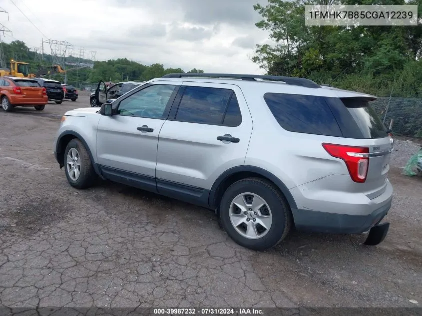 1FMHK7B85CGA12239 2012 Ford Explorer