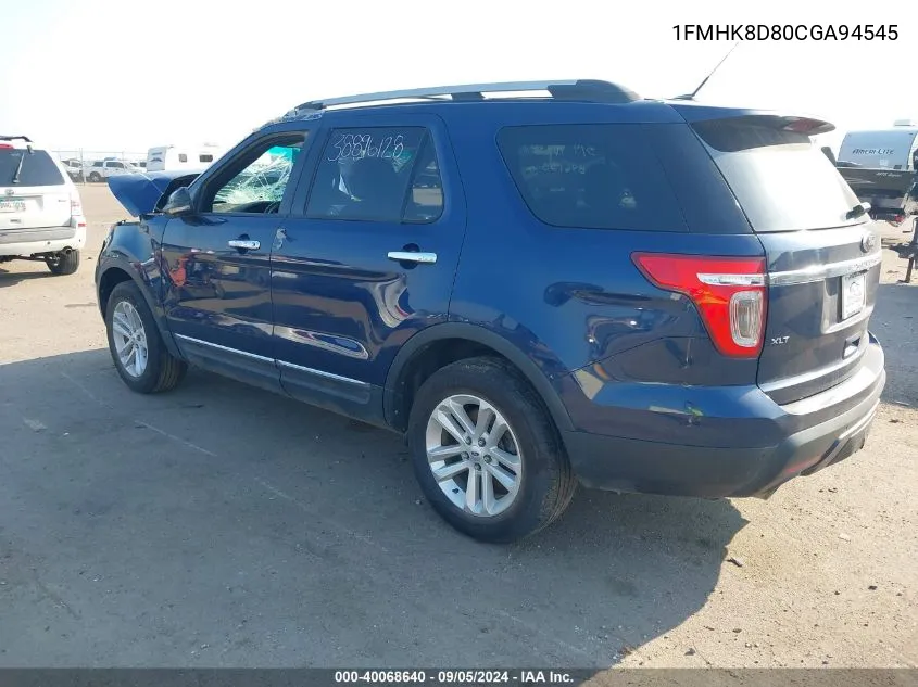 1FMHK8D80CGA94545 2012 Ford Explorer Xlt