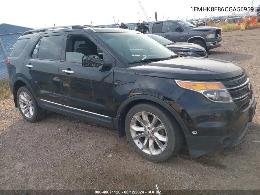 1FMHK8F86CGA56959 2012 Ford Explorer Limited