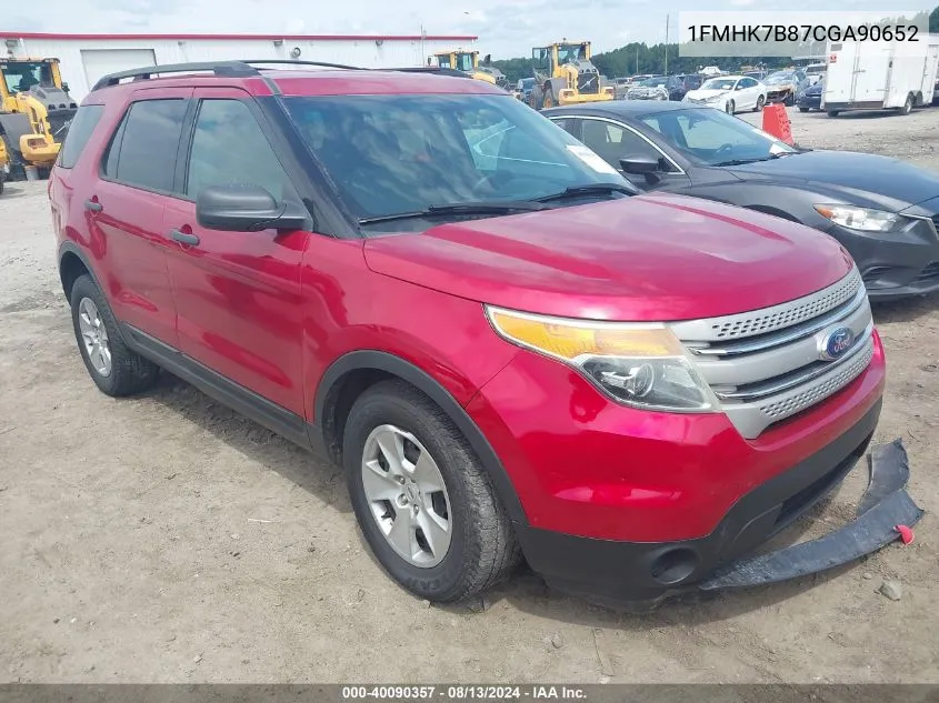 1FMHK7B87CGA90652 2012 Ford Explorer