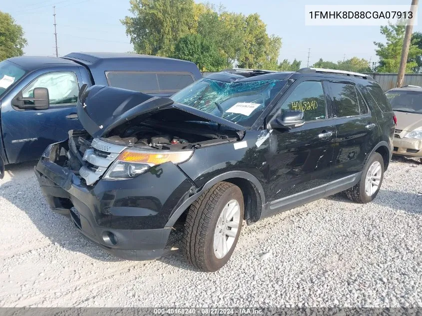 2012 Ford Explorer Xlt VIN: 1FMHK8D88CGA07913 Lot: 40168240