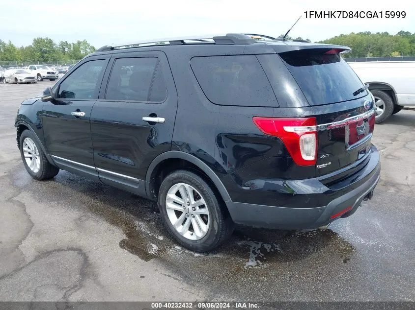 2012 Ford Explorer Xlt VIN: 1FMHK7D84CGA15999 Lot: 40232432