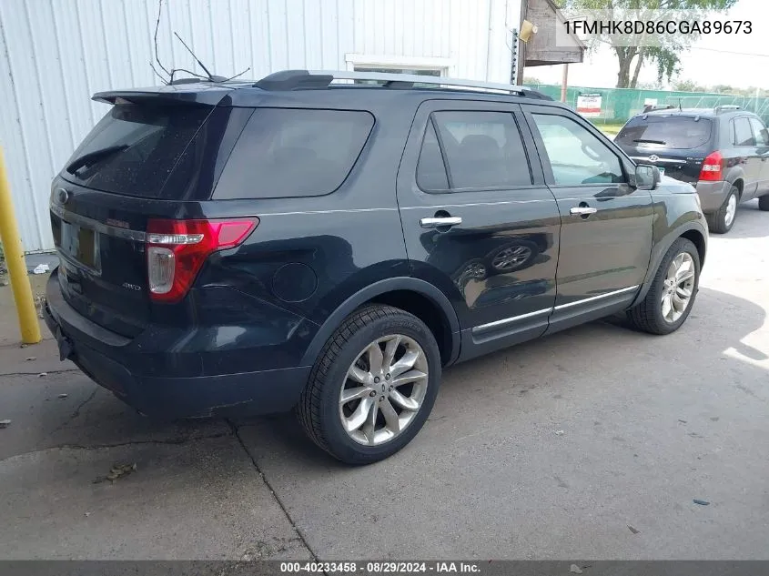 1FMHK8D86CGA89673 2012 Ford Explorer Xlt