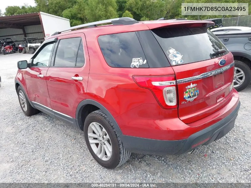 2012 Ford Explorer Xlt VIN: 1FMHK7D85CGA23495 Lot: 40254151