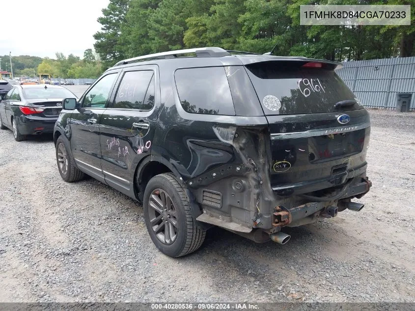 1FMHK8D84CGA70233 2012 Ford Explorer Xlt