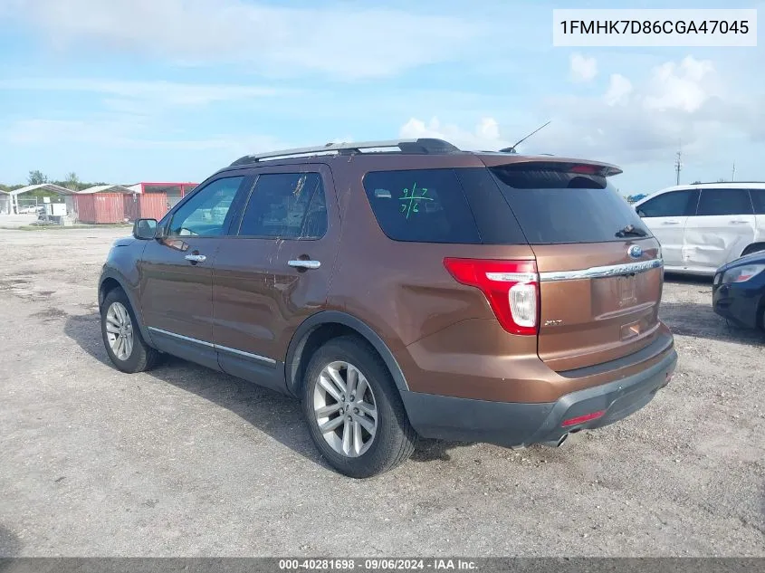 1FMHK7D86CGA47045 2012 Ford Explorer Xlt