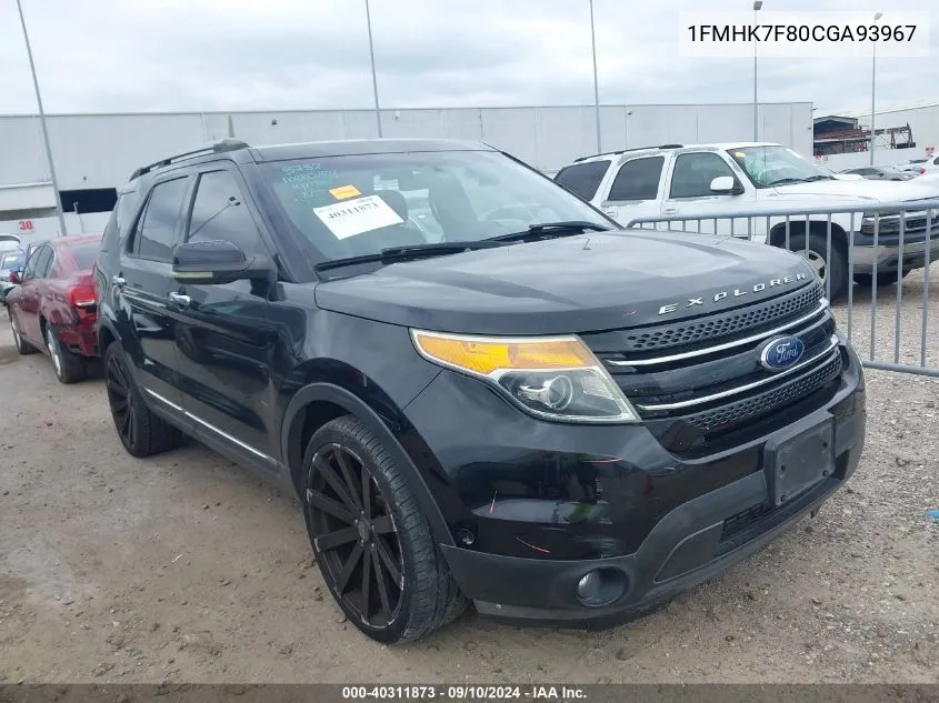 1FMHK7F80CGA93967 2012 Ford Explorer Limited