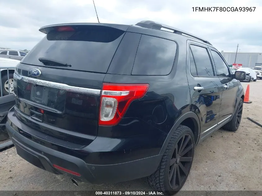 1FMHK7F80CGA93967 2012 Ford Explorer Limited