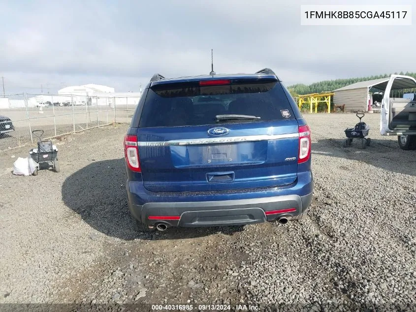 1FMHK8B85CGA45117 2012 Ford Explorer