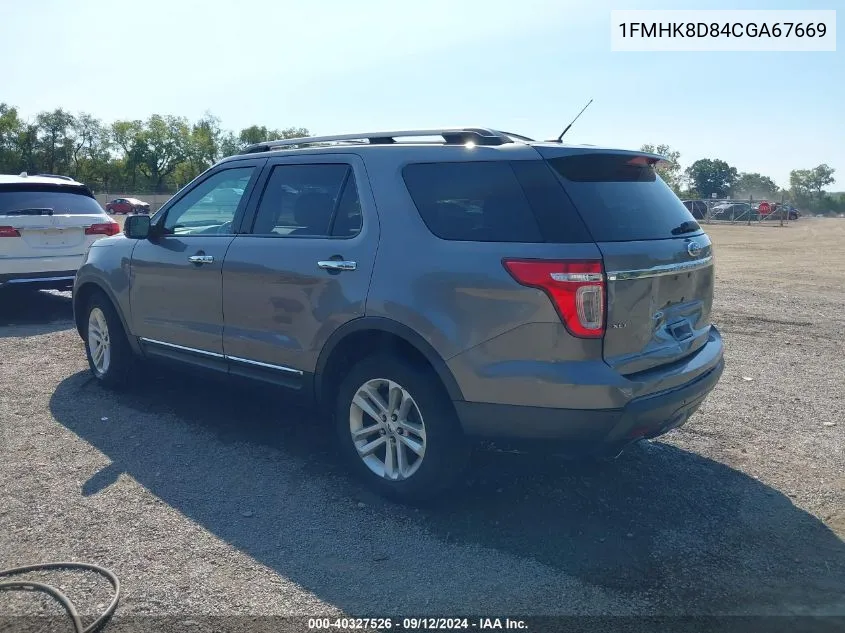 1FMHK8D84CGA67669 2012 Ford Explorer Xlt