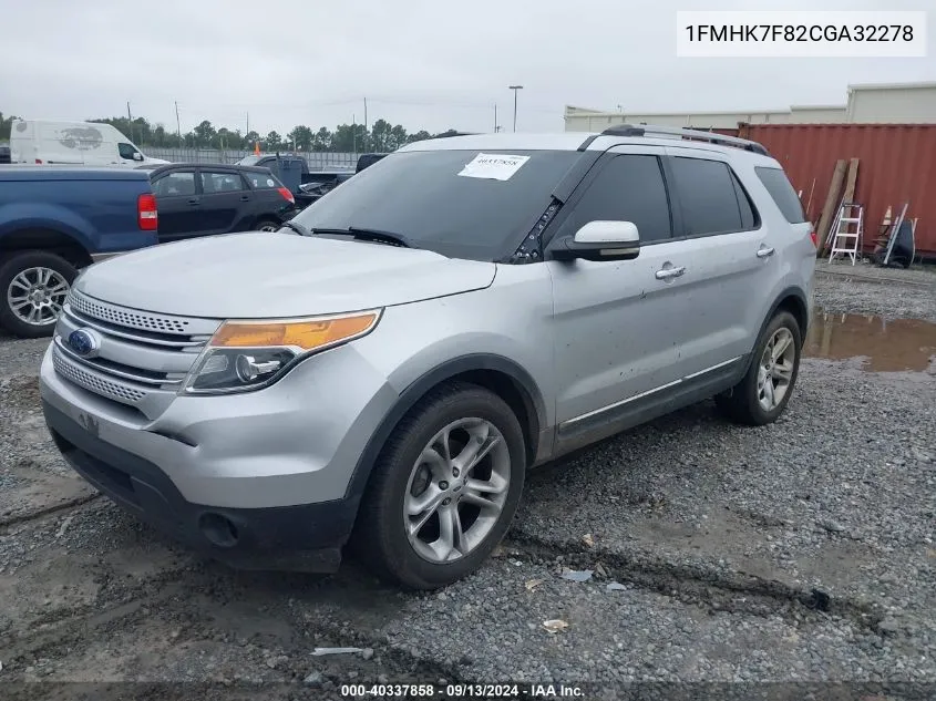 1FMHK7F82CGA32278 2012 Ford Explorer Limited