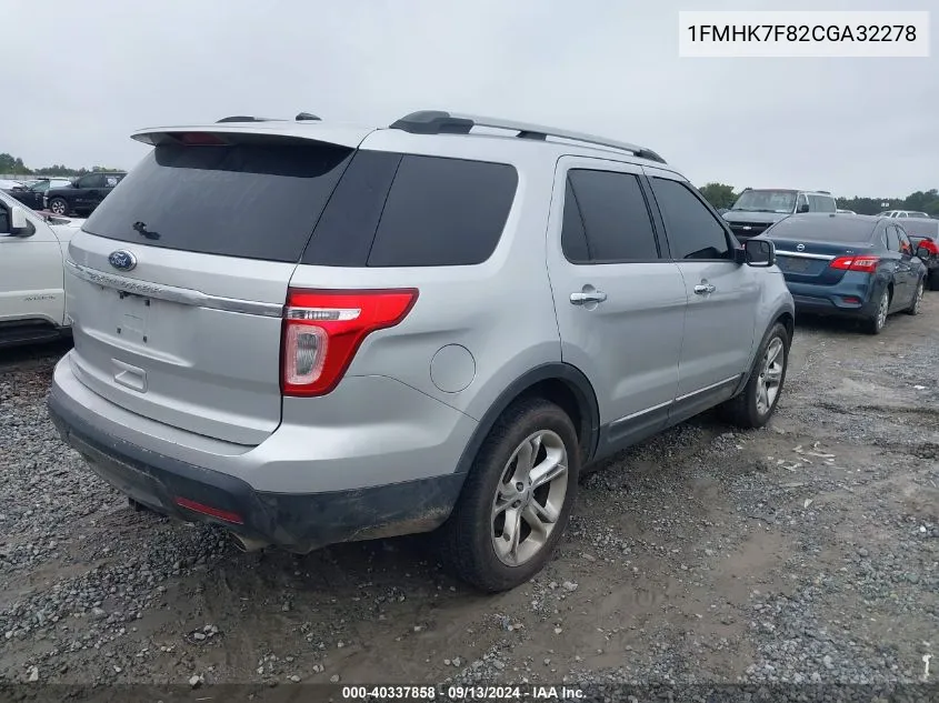 1FMHK7F82CGA32278 2012 Ford Explorer Limited