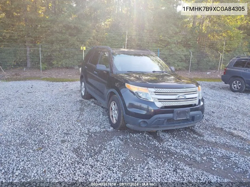 1FMHK7B9XCGA84305 2012 Ford Explorer