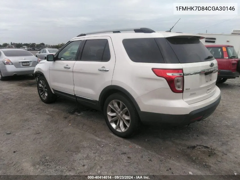 2012 Ford Explorer Xlt VIN: 1FMHK7D84CGA30146 Lot: 40881431