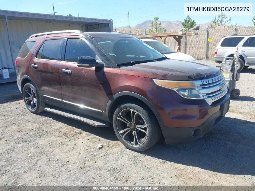 2012 Ford Explorer Xlt VIN: 1FMHK8D85CGA28279 Lot: 40484159