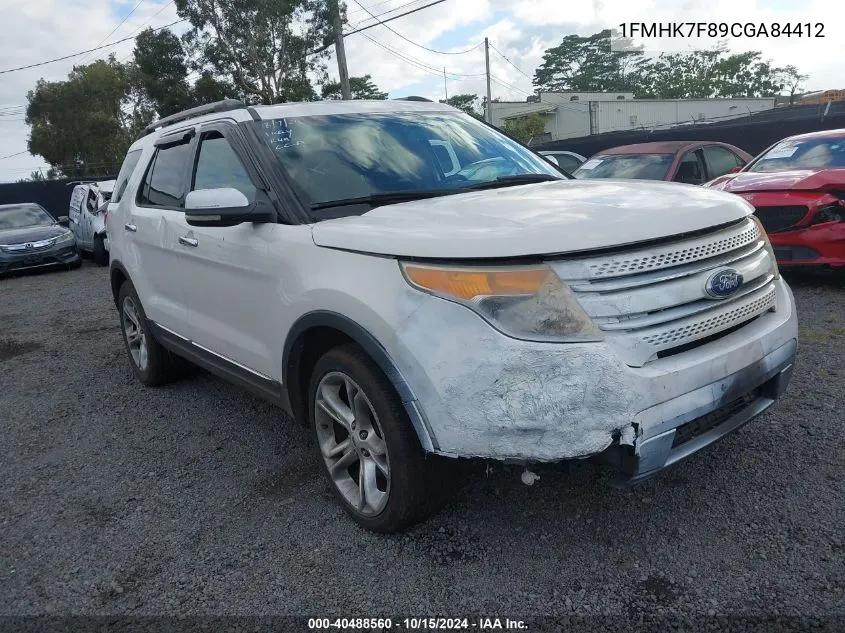 2012 Ford Explorer Limited VIN: 1FMHK7F89CGA84412 Lot: 40488560