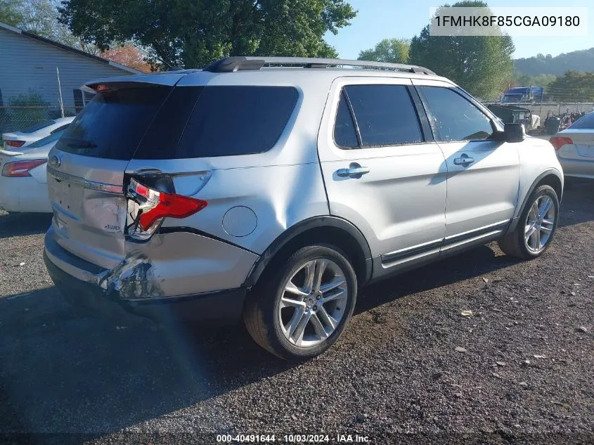 2012 Ford Explorer Limited VIN: 1FMHK8F85CGA09180 Lot: 40491644