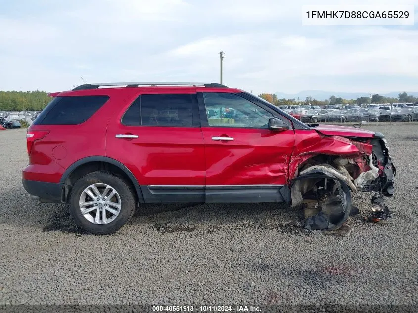 2012 Ford Explorer Xlt VIN: 1FMHK7D88CGA65529 Lot: 40551913