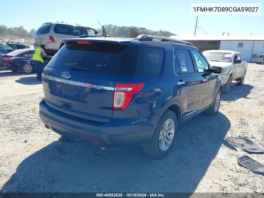 1FMHK7D89CGA59027 2012 Ford Explorer Xlt