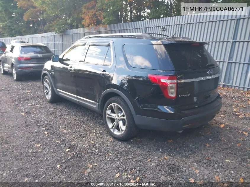 1FMHK7F99CGA06771 2012 Ford Explorer Limited