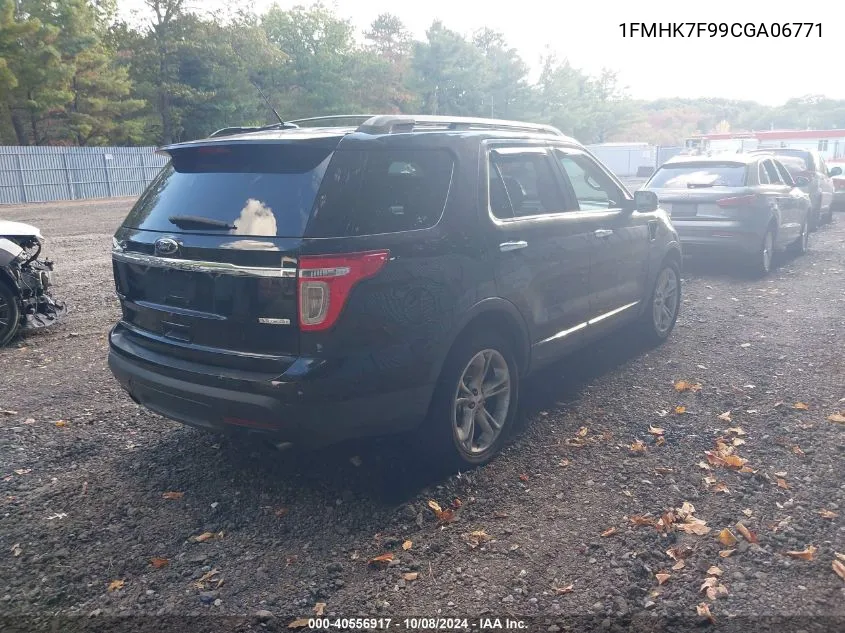 1FMHK7F99CGA06771 2012 Ford Explorer Limited