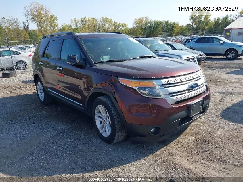 2012 Ford Explorer Xlt VIN: 1FMHK8D82CGA72529 Lot: 40562798