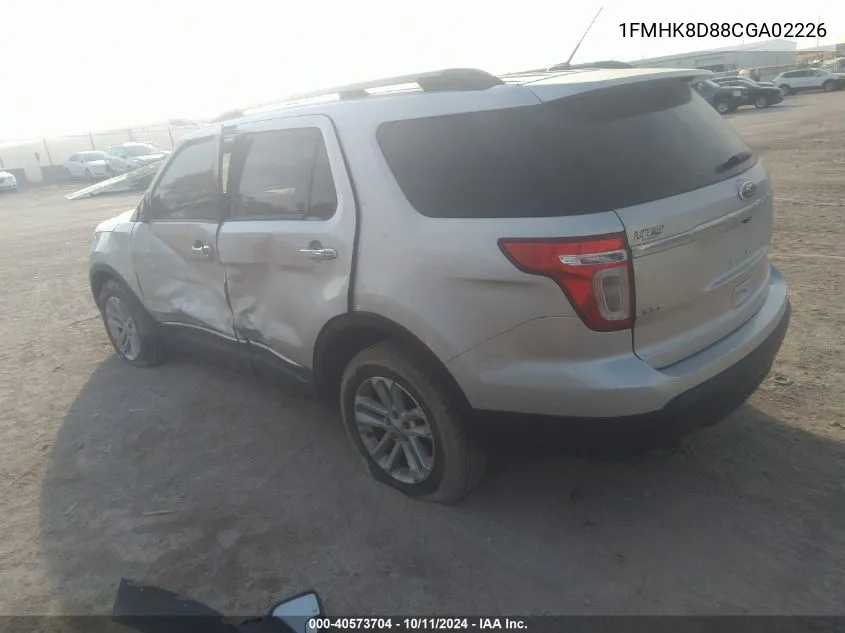 1FMHK8D88CGA02226 2012 Ford Explorer Xlt