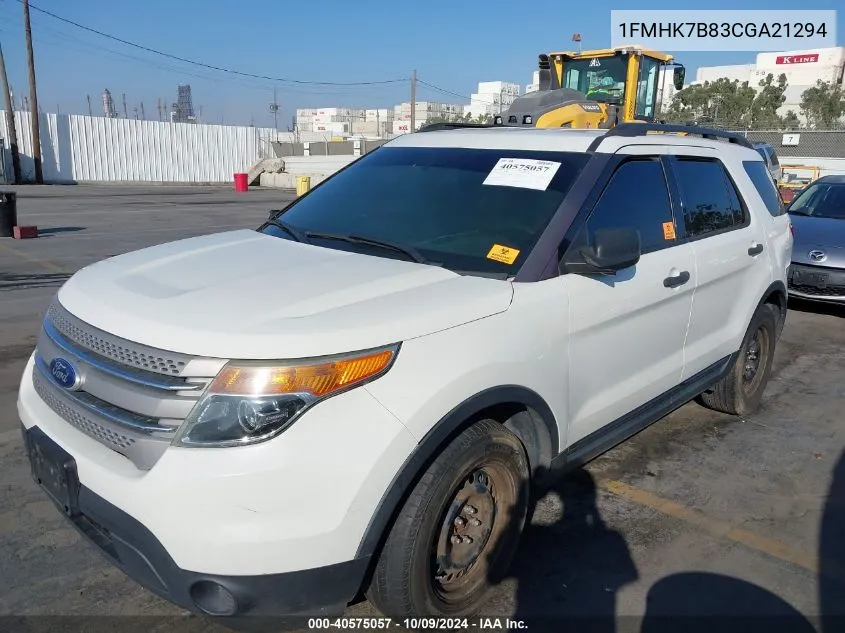 1FMHK7B83CGA21294 2012 Ford Explorer