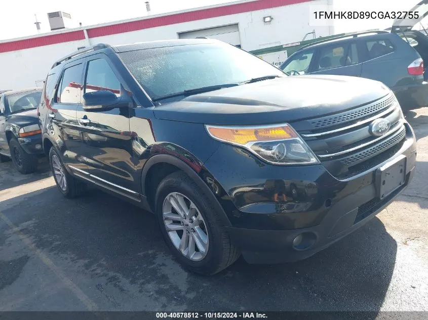 2012 Ford Explorer Xlt VIN: 1FMHK8D89CGA32755 Lot: 40578512