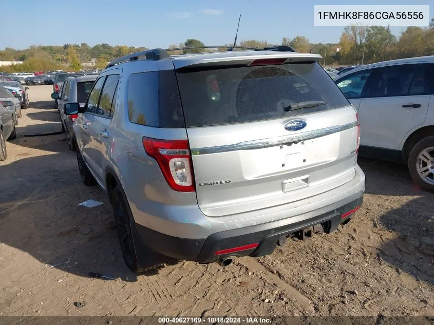 2012 Ford Explorer Limited VIN: 1FMHK8F86CGA56556 Lot: 40627169